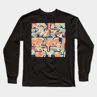 Abstract outlook - Abstract Mindset Seamless Pattern Long Sleeve T-Shirt